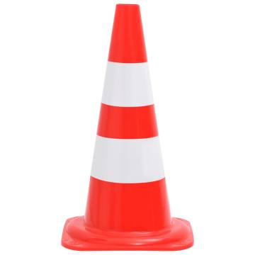 Reflective Traffic Cones 20 pcs Red and White 50 cm - HipoMarket