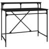 Industrial Black Desk 100x50x90 cm | Durable Wood & Iron