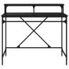 Industrial Black Desk 100x50x90 cm | Durable Wood & Iron