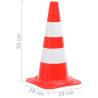 Reflective Traffic Cones 20 pcs Red and White 50 cm - HipoMarket