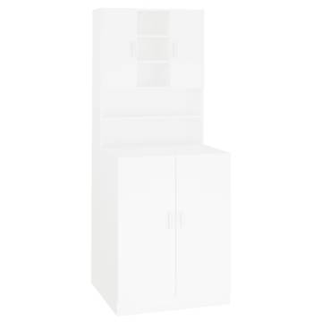 Washing Machine Cabinet White - Durable Storage Solution