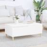 Coffee Table White 90x50x36.5 cm Engineered Wood Colour white Quantity in Package 1 