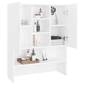 Washing Machine Cabinet White - Durable Storage Solution