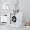 Washing Machine Cabinet White - Durable Storage Solution