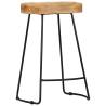 Gavin Bar Stools 2 pcs - Solid Mango Wood | Hipomarket