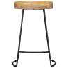 Gavin Bar Stools 2 pcs - Solid Mango Wood | Hipomarket