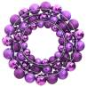 Purple Christmas Wreath 45 cm - Festive Decor | Hipo Market