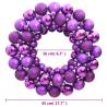 Purple Christmas Wreath 45 cm - Festive Decor | Hipo Market