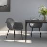 Modern Grey Dining Chairs 2 pcs | HipoMarket