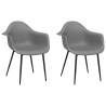 Modern Grey Dining Chairs 2 pcs | HipoMarket