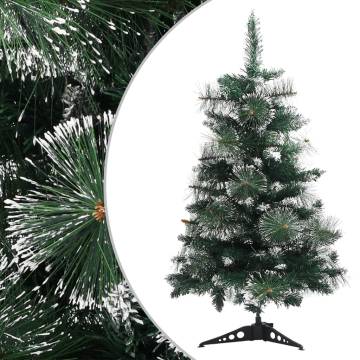 60 cm Artificial Christmas Tree with Stand - Green & White