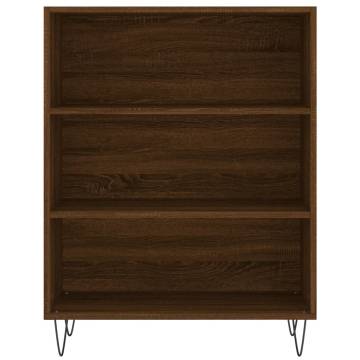 Stylish Highboard Brown Oak - Engineered Wood | HipoMarket