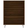 Stylish Highboard Brown Oak - Engineered Wood | HipoMarket