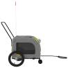 Durable Green & Grey Pet Bike Trailer | Comfortable Journeys