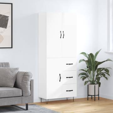 Highboard High Gloss White - Elegant Storage Solution | Hipo Market