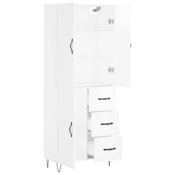 Highboard High Gloss White - Elegant Storage Solution | Hipo Market