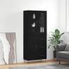 Highboard Black 69.5x34x180 cm Engineered Wood Colour black Quantity in Package 1 Model 1 door 3 drawers 