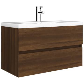 Sink Cabinet Brown Oak 80x38.5cm - Stylish Bathroom Storage