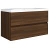 Sink Cabinet Brown Oak 80x38.5cm - Stylish Bathroom Storage