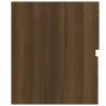 Sink Cabinet Brown Oak 80x38.5cm - Stylish Bathroom Storage