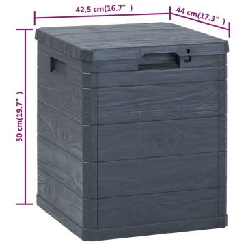 Garden Storage Box 90 L Anthracite - Durable & Stylish Solution