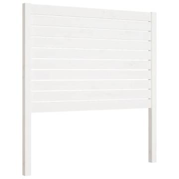 Elegant White Pine Bed Headboard - 81x4x100 cm | HipoMarket