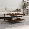 Coffee Table Brown Oak 80x80x40 cm Engineered Wood Colour brown oak Size 80 x 80 x 40 cm Quantity in Package 1 