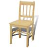 5-Piece Natural Pine Wood Dining Set | Elegance & Durability