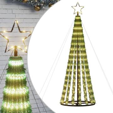 Christmas Tree Light Cone 275 LEDs Warm White 180 cm - HipoMarket