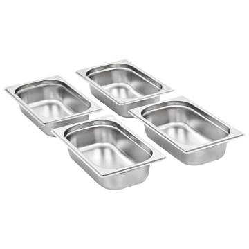 Stainless Steel Gastronorm Containers 8 pcs GN 1/4 | HipoMarket