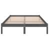 Modern Grey Solid Wood Pine Bed Frame 120x200 cm