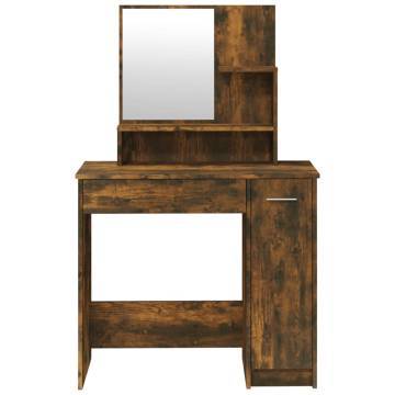 Dressing Table Set Smoked Oak - Elegant Bedroom Furniture