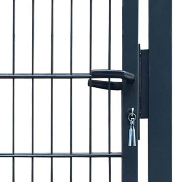 2D Fence Gate (Single) Anthracite Grey - Stylish Security