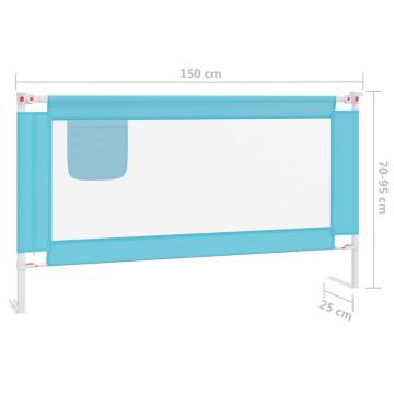 Toddler Safety Bed Rail Blue - 150x25 cm Protection