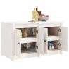 Outdoor Kitchen Cabinet White - Solid Pine Wood 106x55x64 cm