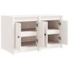 Outdoor Kitchen Cabinet White - Solid Pine Wood 106x55x64 cm