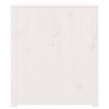 Outdoor Kitchen Cabinet White - Solid Pine Wood 106x55x64 cm