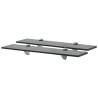 Floating Shelves 2 pcs Glass 50x10 cm 8 mm Colour black Size 50 x 10 cm Quantity in Package 2 Number of Pieces 1 