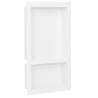 Shower Niche with 2 Compartments High Gloss White 41x69x9 cm Colour high gloss white Size 41 x 69 x 9 cm 