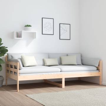 Solid Wood Pine Day Bed 90x200 cm - Versatile & Stylish