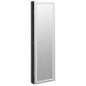 Mirror Jewellery Cabinet with LED Lights - Black & Stylish