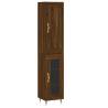 Elegant Highboard in Brown Oak - Stylish Storage Solution