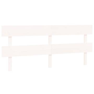 Stylish White Pine Bed Headboard - 184x3x81 cm