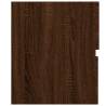 Trendy 2 Piece Bathroom Furniture Set in Brown Oak