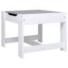 Children's Table with 2 Chairs - White MDF | Hipo Market