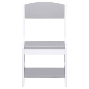 Children's Table with 2 Chairs - White MDF | Hipo Market