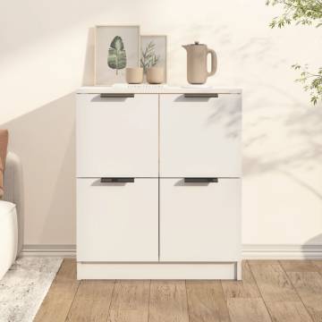 Modern White Sideboard 60x30x70 cm - Stylish Storage Solutions