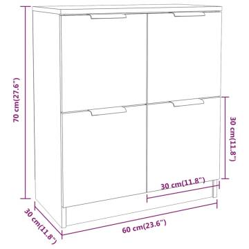 Modern White Sideboard 60x30x70 cm - Stylish Storage Solutions