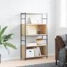 Bookshelf Sonoma Oak 80x30x145.5 cm Engineered Wood and Iron Colour sonoma oak Quantity in Package 1 Height 145.5 cm Model shelf 