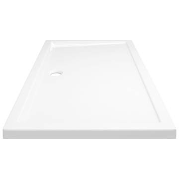 Rectangular ABS Shower Base Tray White 70x120 cm - Hipo Market